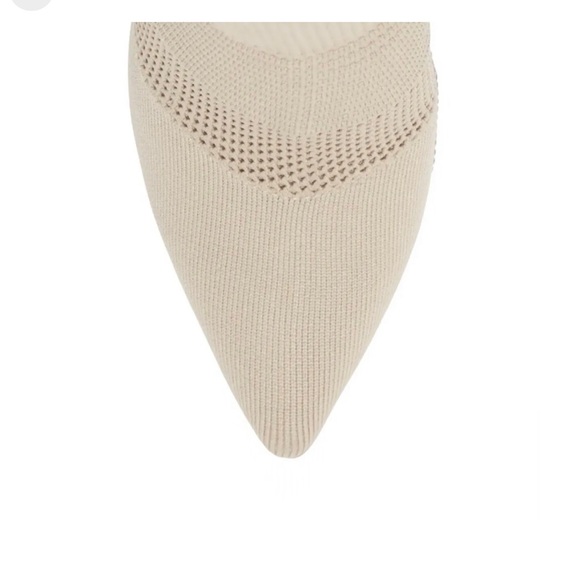 Steve Madden Maxwells Pointed Toe Knit Boot Beige sz6.5 - Picture 8 of 9